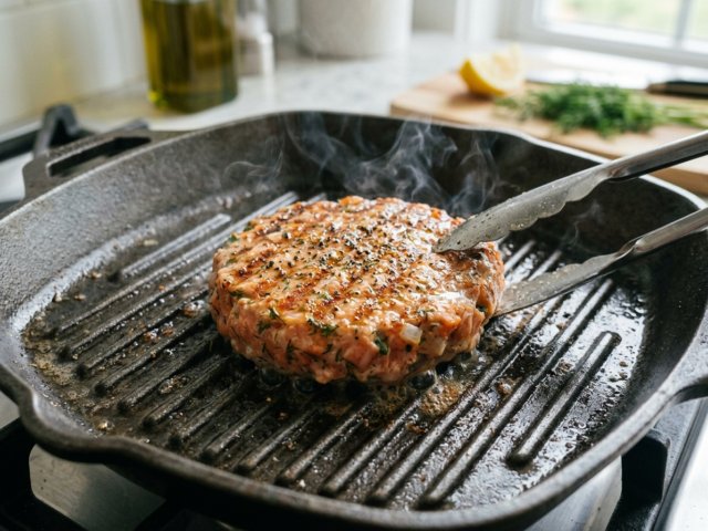 How to Cook Costco's Salmon Burgers